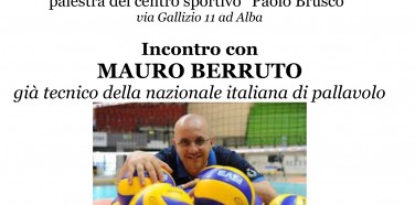 VENERDI’ ALLE 17,30 MAURO BERRUTO AD ALBA